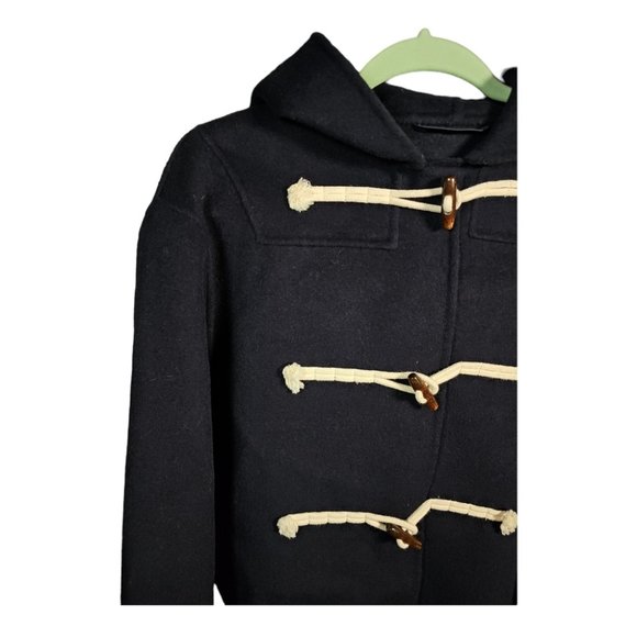 WEEKEND Max Mara PECCATI Cropped Virgin Wool hooded duffel coat Boxy Fit US4 - Picture 13 of 16